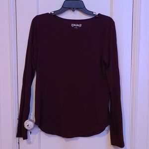 Long Sleeve Maroon shirt
